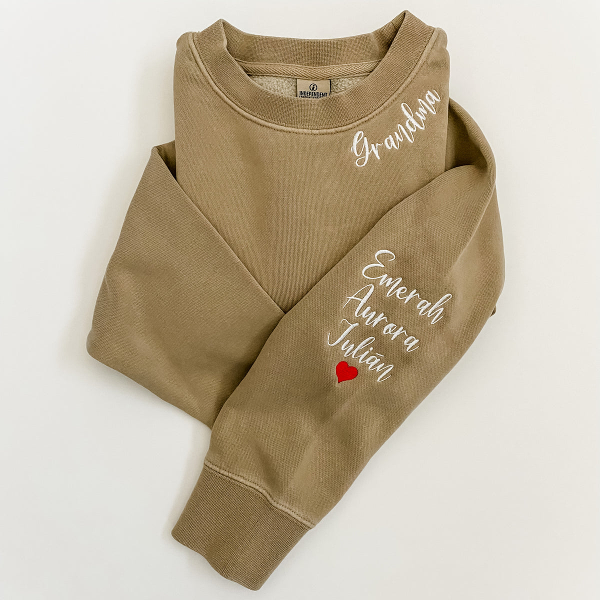 Personalized Embroidered Grandma Sweatshirt