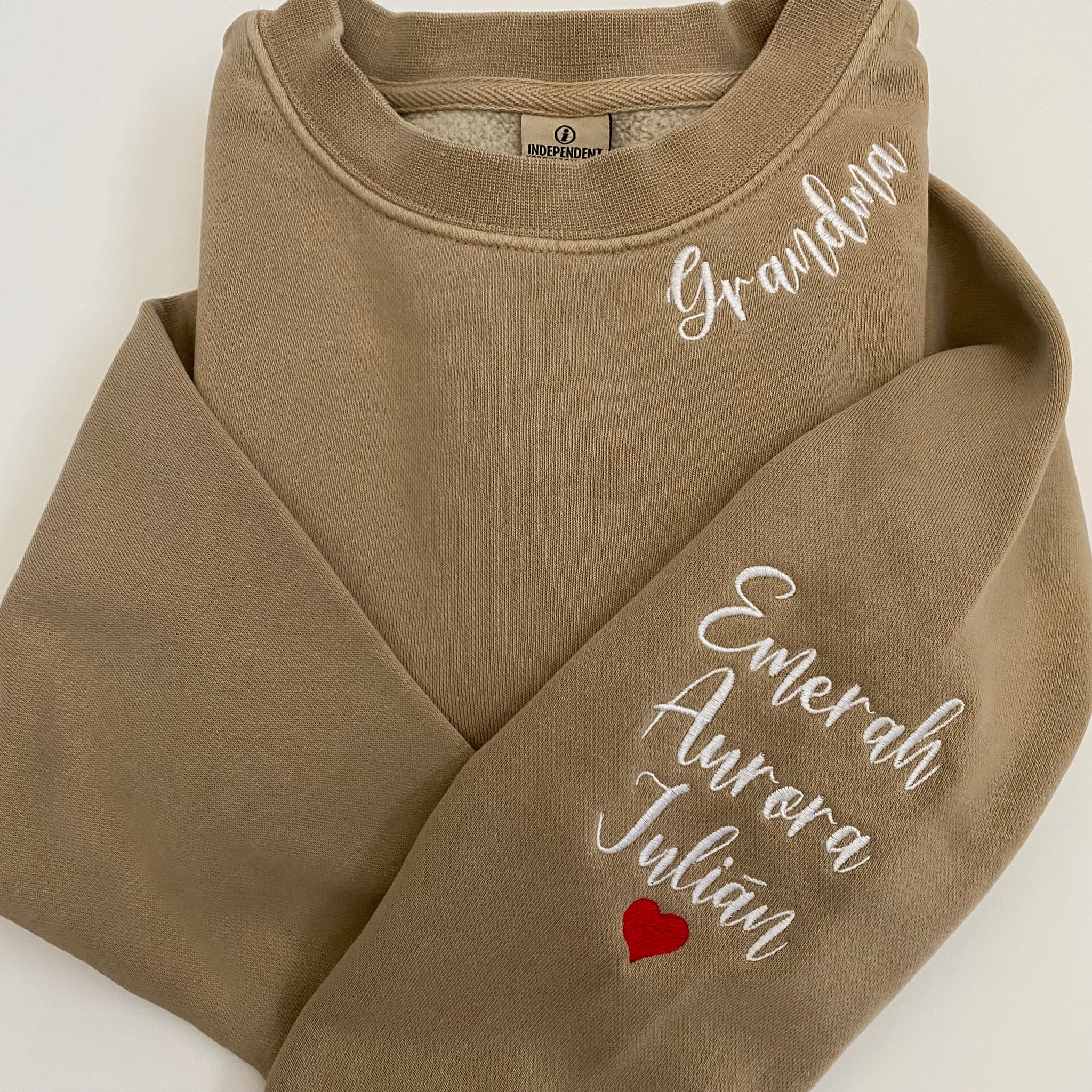 Old lady embroidered sweatshirts hotsell